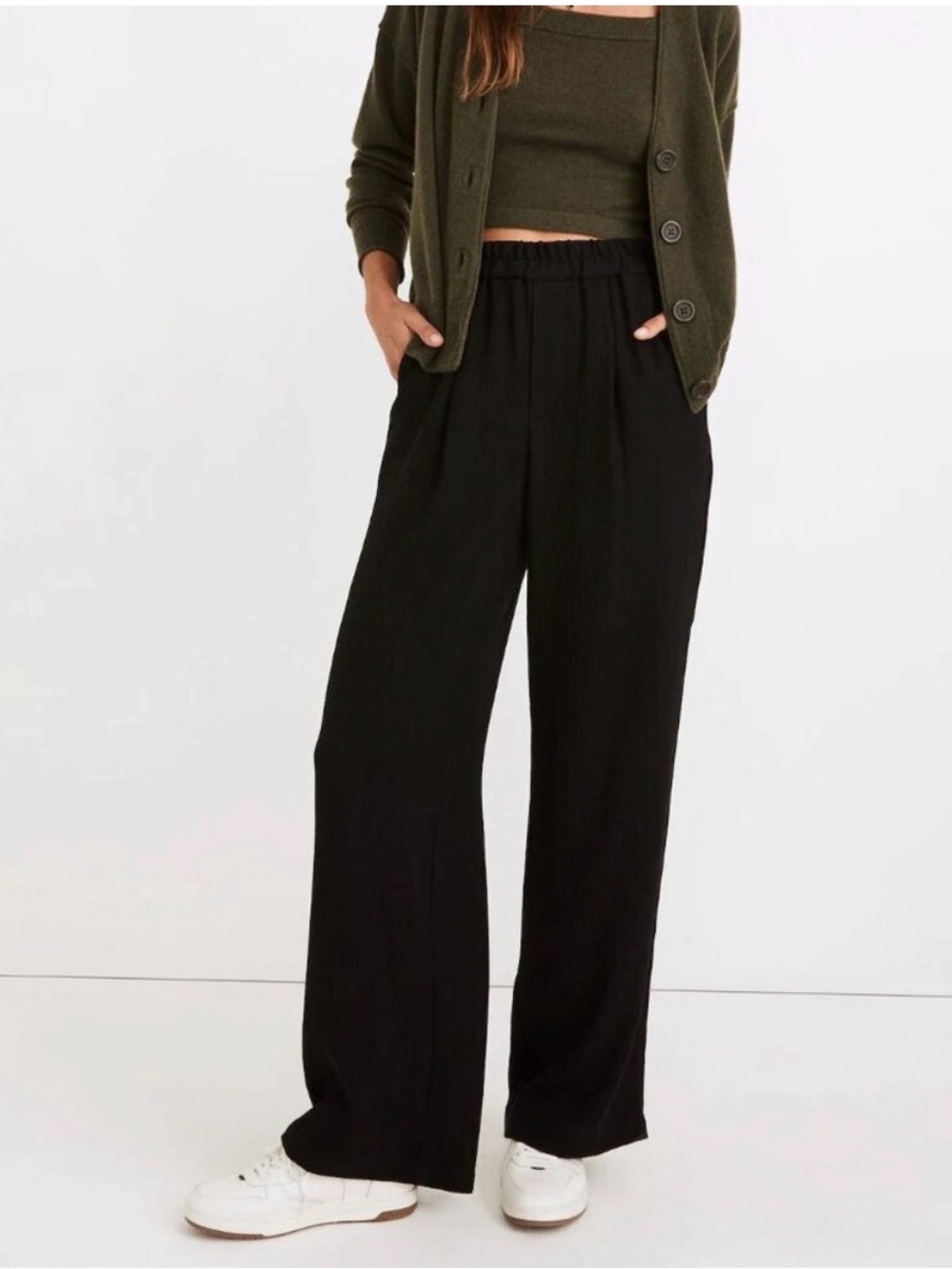 BOGO Madewell Black Wide Straight Leg Pants